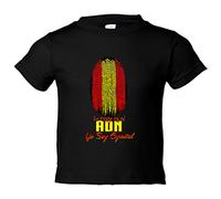 Camiseta bebé lo tengo en mi ADN futbolero español - Negro, 1 año