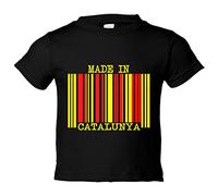 Camiseta bebé Made in Catalunya - Negro, 1 año