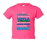 Camiseta bebé Mamá es mi jugador favorito - Rosa, 1 año