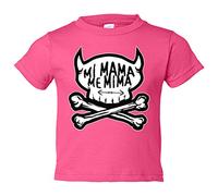Camiseta bebé mi mamá me mima calavera diablillo - Rosa, 2 años
