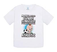Camiseta bebé mi papi me hizo guapo simpático y sobretodo aficionado al fútbol del Athletic - Blanco, 2 años