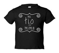 Camiseta bebé Mi tío me mima - Negro, 1 año
