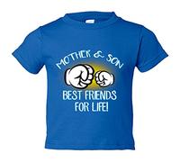 Camiseta bebé Mother And Son Best Friends For Life para hijo - Azul Royal, 2 años