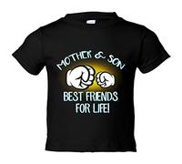 Camiseta bebé Mother And Son Best Friends For Life para hijo - Negro, 2 años