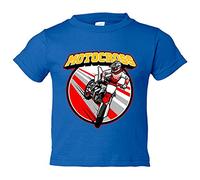 Camiseta bebé Motocross salto gas a tope - Azul Royal, 2 años