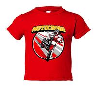Camiseta bebé Motocross salto gas a tope - Rojo, 2 años