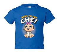 Camiseta bebé nacida para ser Ché para aficionada al fútbol de Valencia - Azul Royal, 1 año