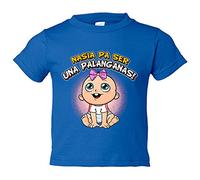Camiseta bebé nacida para ser una Palanganas para aficionada al fútbol de Sevilla - Azul Royal, 1 año