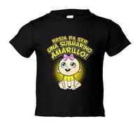 Camiseta bebé nacida para ser una Submarino Amarillo para aficionado al fútbol de Cádiz - Negro, 2 años