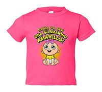 Camiseta bebé nacida para ser una Submarino Amarillo para aficionado al fútbol de Villarreal - Rosa, 2 años