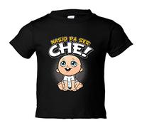Camiseta bebé nacido para ser Ché para aficionado al fútbol de Valencia - Negro, 2 años