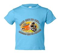 Camiseta bebé ojos que no ven Hostión que te pegas soy motero - Celeste, 1 año