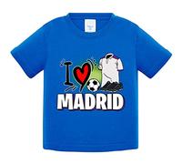 Camiseta bebé para enamorado de su equipo de fútbol de Madrid - Azul Royal, 1 año