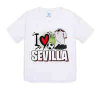 Camiseta bebé para enamorado de su equipo de fútbol de Sevilla - Blanco, 1 año