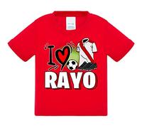 Camiseta bebé para enamorado de su equipo de fútbol del Rayo - Rojo, 2 años