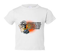 Camiseta bebé para ir en moto se necesita un par soy motero - Blanco, 2 años