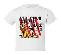 Camiseta bebé para leones con frase Athletic siempre luchare por ti - Blanco, 2 años