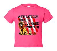 Camiseta bebé para leones con frase Athletic siempre luchare por ti - Rosa, 2 años