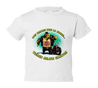 Camiseta bebé para moteros los bichos por la noche tienen mejor sabor - Blanco, 2 años