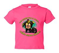 Camiseta bebé para moteros los bichos por la noche tienen mejor sabor - Rosa, 1 año