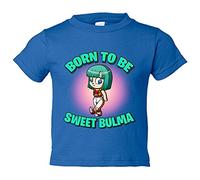 Camiseta bebé parodia Bulma born to be sweet - Azul Royal, 2 años