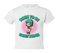 Camiseta bebé parodia Bulma born to be sweet - Blanco, 1 año