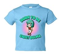 Camiseta bebé parodia Bulma born to be sweet - Celeste, 2 años
