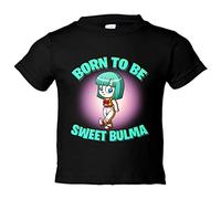 Camiseta bebé parodia Bulma born to be sweet - Negro, 2 años