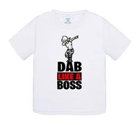 Camiseta bebé parodia Dab Like A Boss - Blanco, 2 años