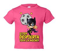 Camiseta bebé parodia gata estoy despierta toda la noche - Rosa, 1 año