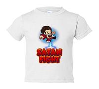 Camiseta bebé parodia Satan el padre de Videl luchando - Blanco, 1 año