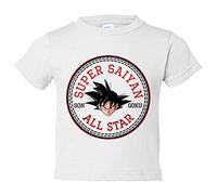 Camiseta bebé parodia Super Saiyan All Star - Blanco, 1 año