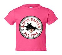 Camiseta bebé parodia Super Saiyan All Star - Rosa, 2 años