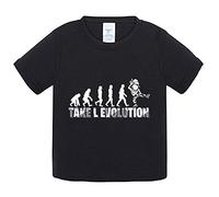 Camiseta bebé parodia Take L Evolution - Negro, 2 años