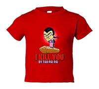 Camiseta bebé parodia Tao Pai Pai con el tronco - Rojo, 1 año