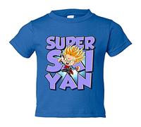 Camiseta bebé parodia Trunks del futuro Super Guerrero - Azul Royal, 2 años