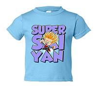 Camiseta bebé parodia Trunks del futuro Super Guerrero - Celeste, 2 años