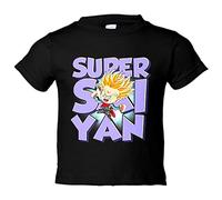 Camiseta bebé parodia Trunks del futuro Super Guerrero - Negro, 2 años