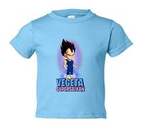 Camiseta bebé parodia Vegeta Super Saiyan - Celeste, 2 años