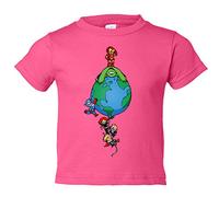 Camiseta bebé Planeta Superheroes - Rosa, 2 años