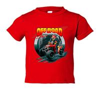 Camiseta bebé Quad Off Road Adventure - Rojo, 1 año