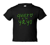 Camiseta bebé Quiero a mi yayo - Negro, 1 año