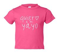 Camiseta bebé Quiero a mi yayo - Rosa, 1 año