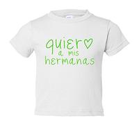 Camiseta bebé Quiero a mis hermanas - Blanco, 2 años