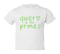 Camiseta bebé Quiero a mis primas - Blanco, 1 año