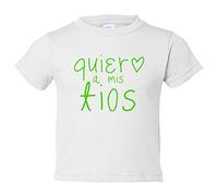 Camiseta bebé Quiero a mis tíos - Blanco, 2 años
