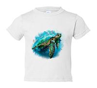 Camiseta bebé save the turtles salvad a las tortugas - Blanco, 2 años