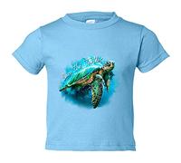 Camiseta bebé save the turtles salvad a las tortugas - Celeste, 2 años