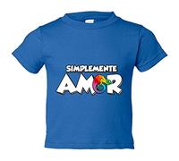 Camiseta bebé simplemente amor camaleónico camaleón - Azul Royal, 2 años