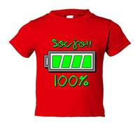 Camiseta bebé Sóc jo al cent per cent - Rojo, 1 año